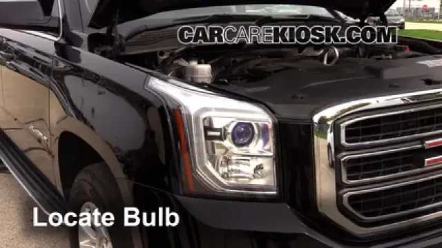 2015 GMC Yukon XL SLT 5.3L V8 FlexFuel Lights Headlight (replace bulb)